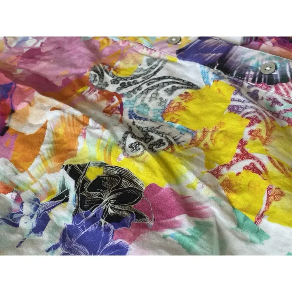 ROBERT GRAHAM MACIE CAROLINE DRESS COTTON BLEND M - Picture 10 of 13